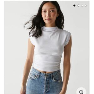 Michael Stars white cropped top